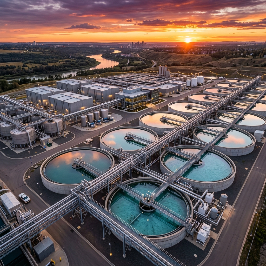 Modern Water Treatment Facility